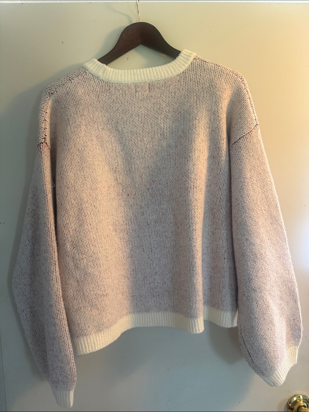 A new day Women’s Cream Red Crewneck Après Ski Graphic Sweater Sz XL EUC - Picture 5 of 5